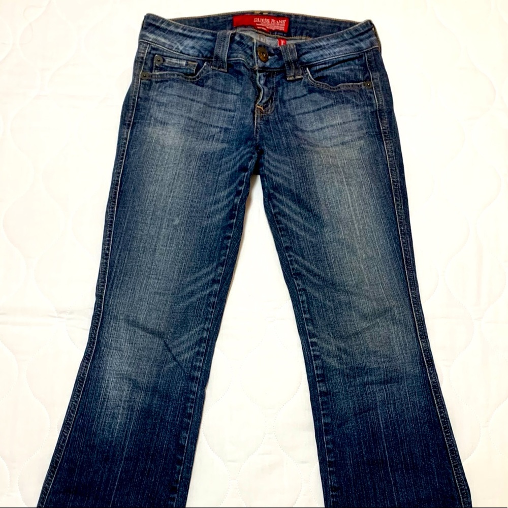 Guess Blue Jeans Womens Straight-Leg size 27